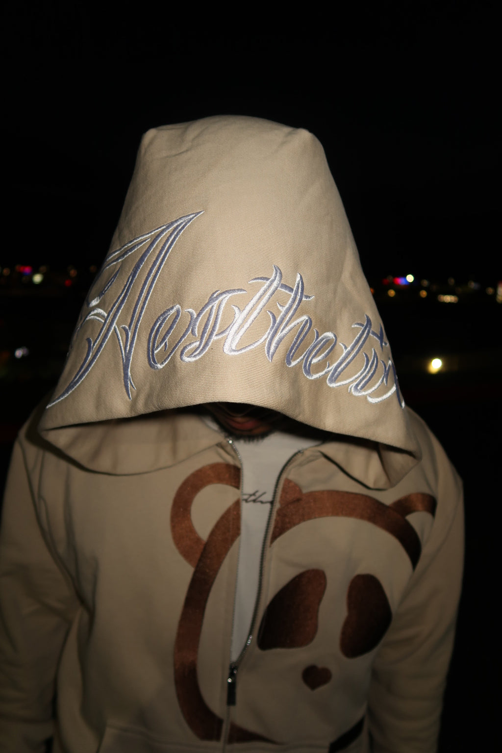 BEAR ZIP UP HOODIE